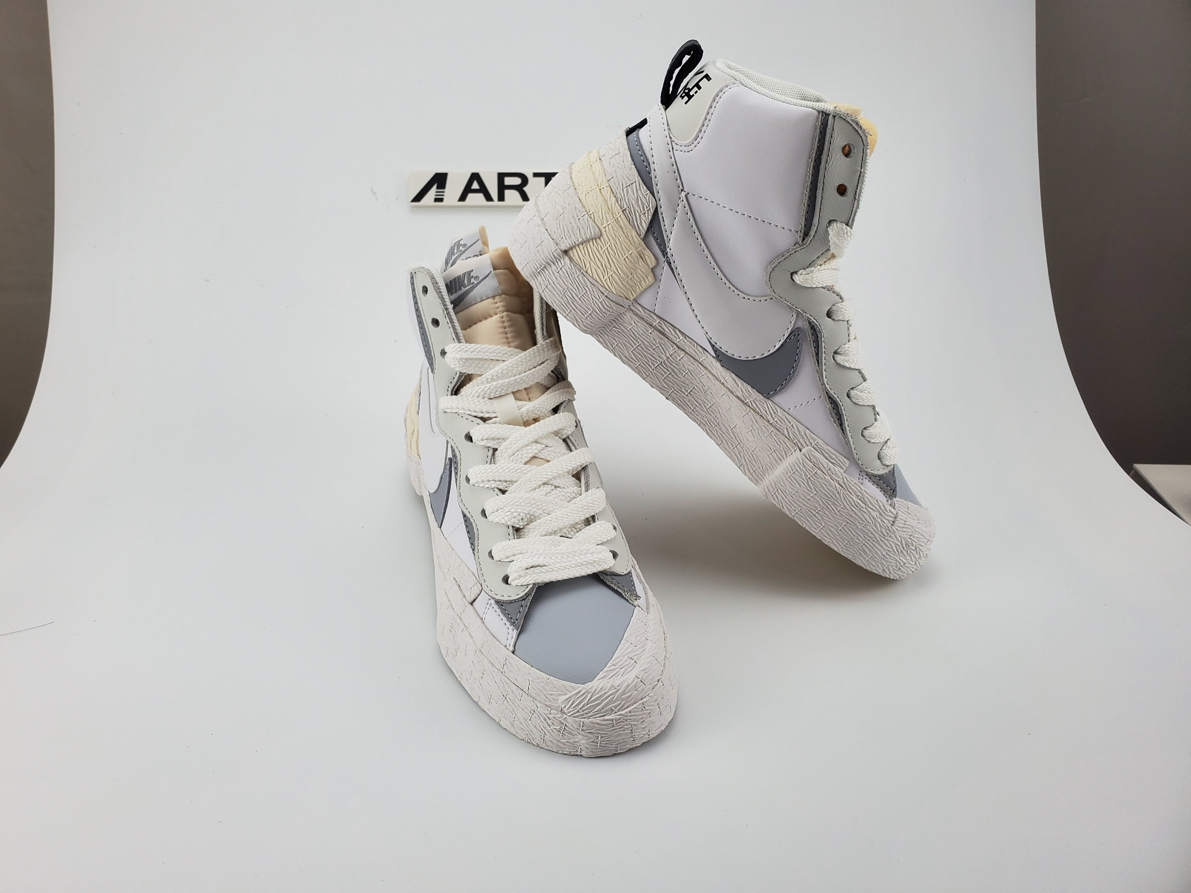 Nike Blazer High Sacai White Grey