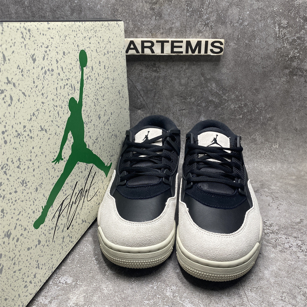 UA Jordan 4 RM Black Light Bone