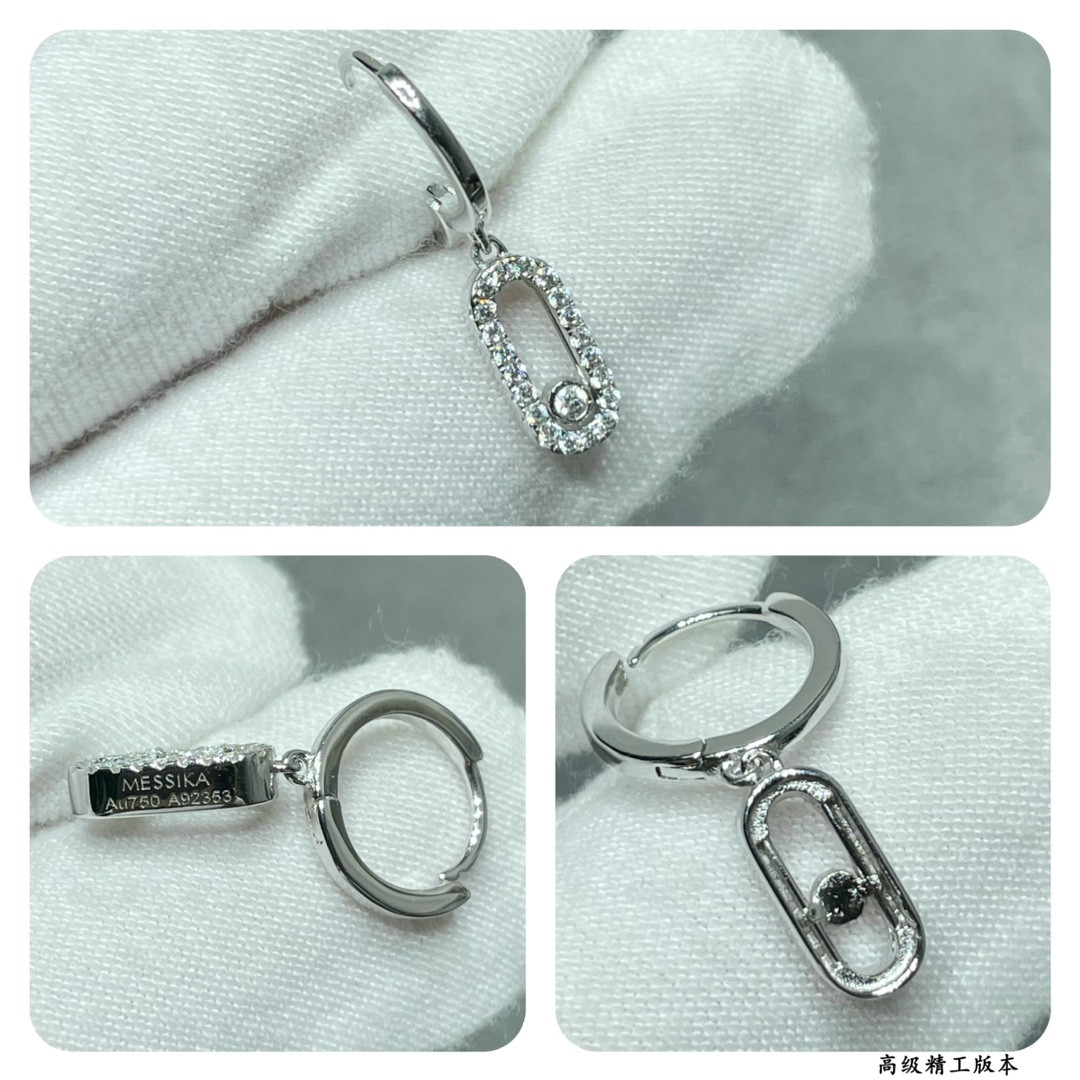 messika single Di*m*nd hoop earrings