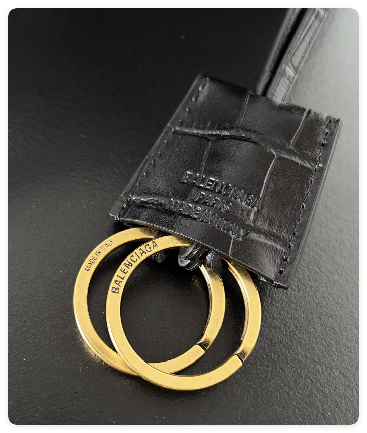 Ba*len*cia*ga rodeo mediun croc-embossed top-handle bag 35x23.3x10.9cm