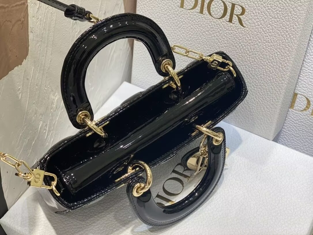 D*or small lady d-joy bag black 22x6x12cm