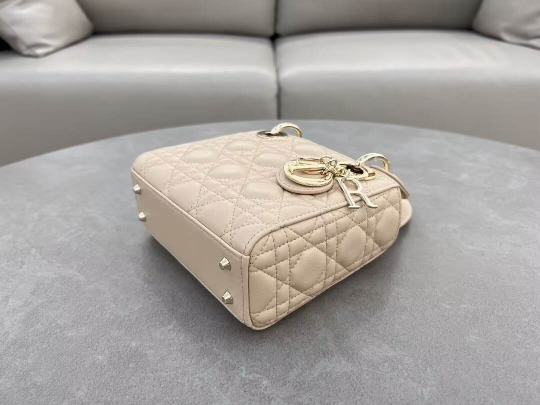 mini lady D*or bag 6.5 x 6 x 3 inches