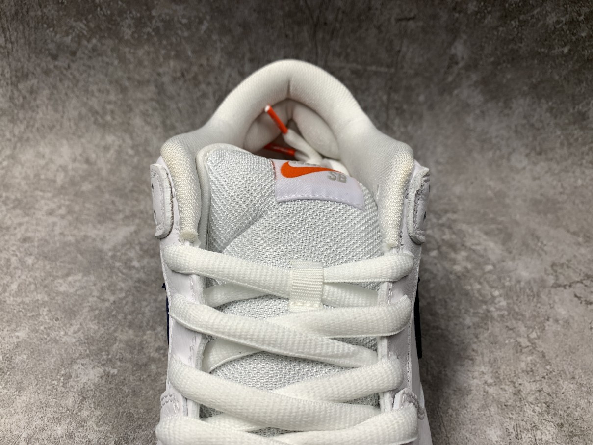Nike SB Dunk Low Orange Label White Navy