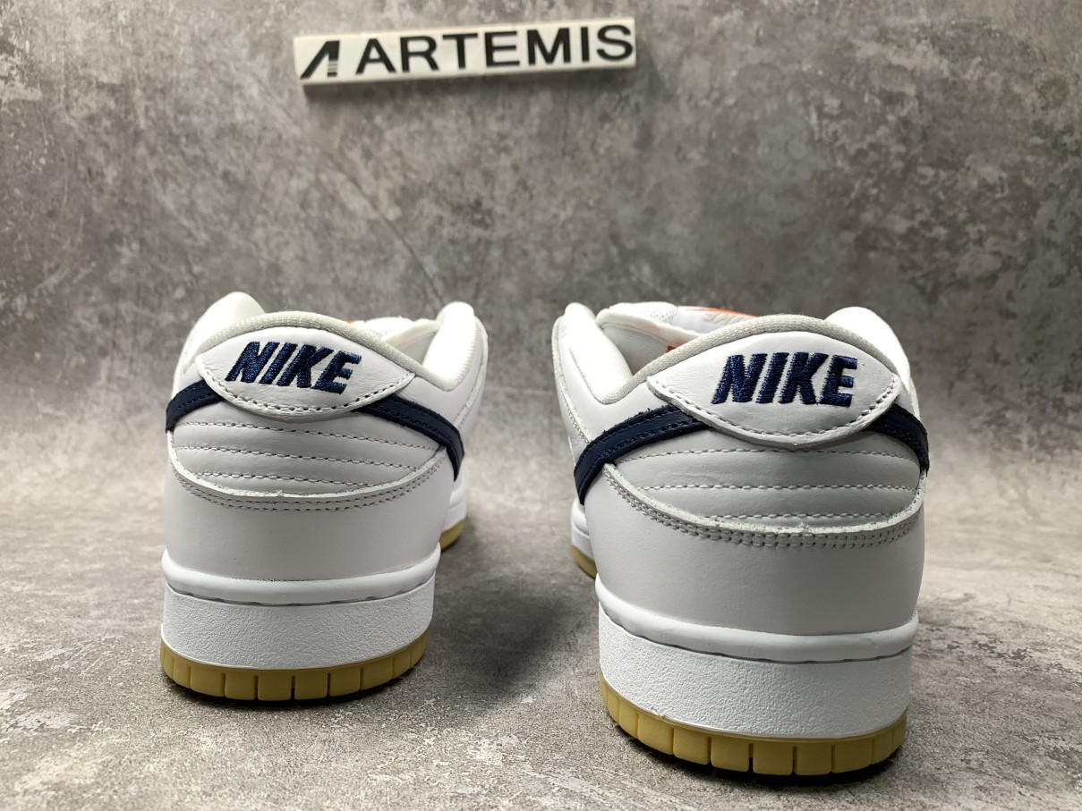 Nike SB Dunk Low Orange Label White Navy