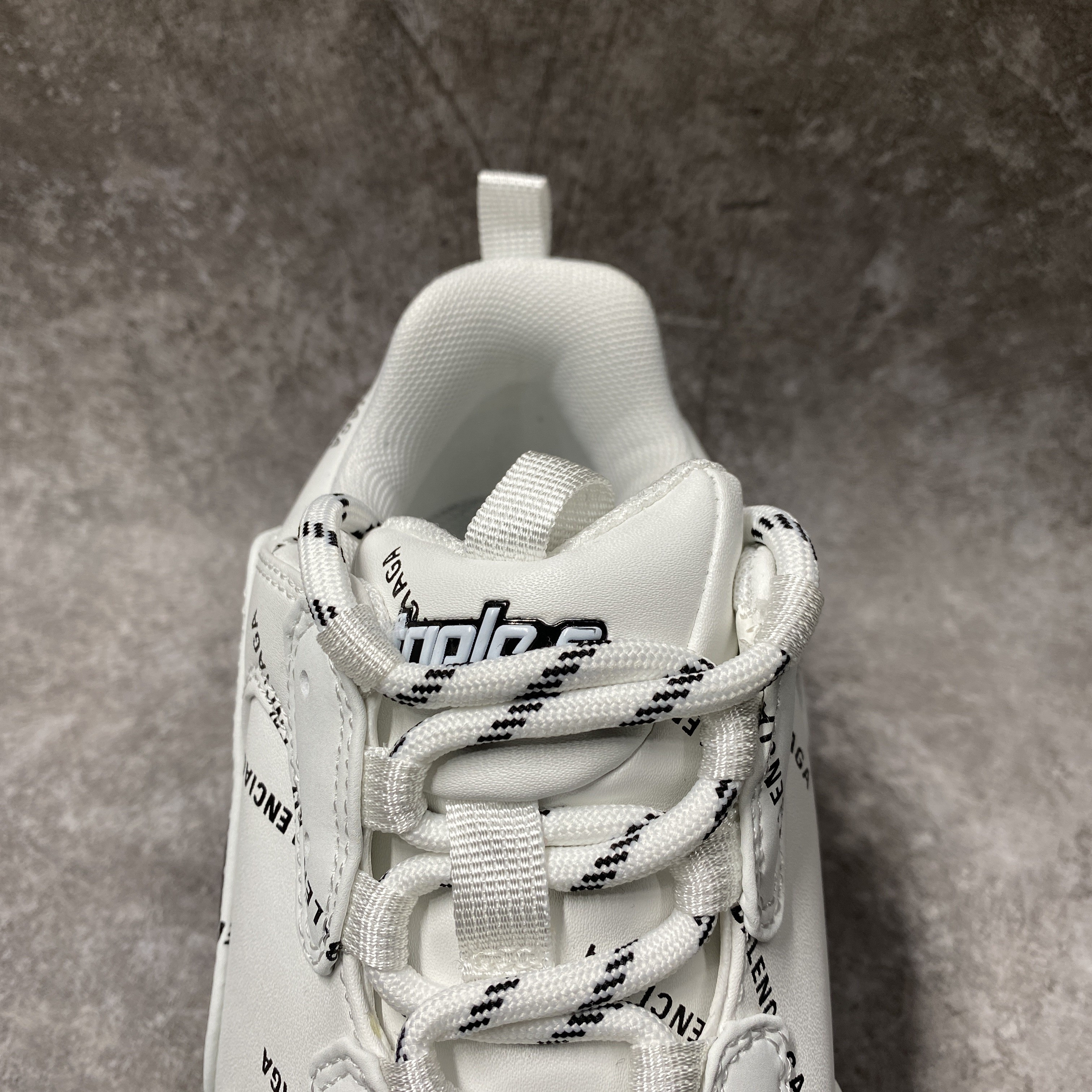 Balenciga All Over Logo Triple S Pink Black