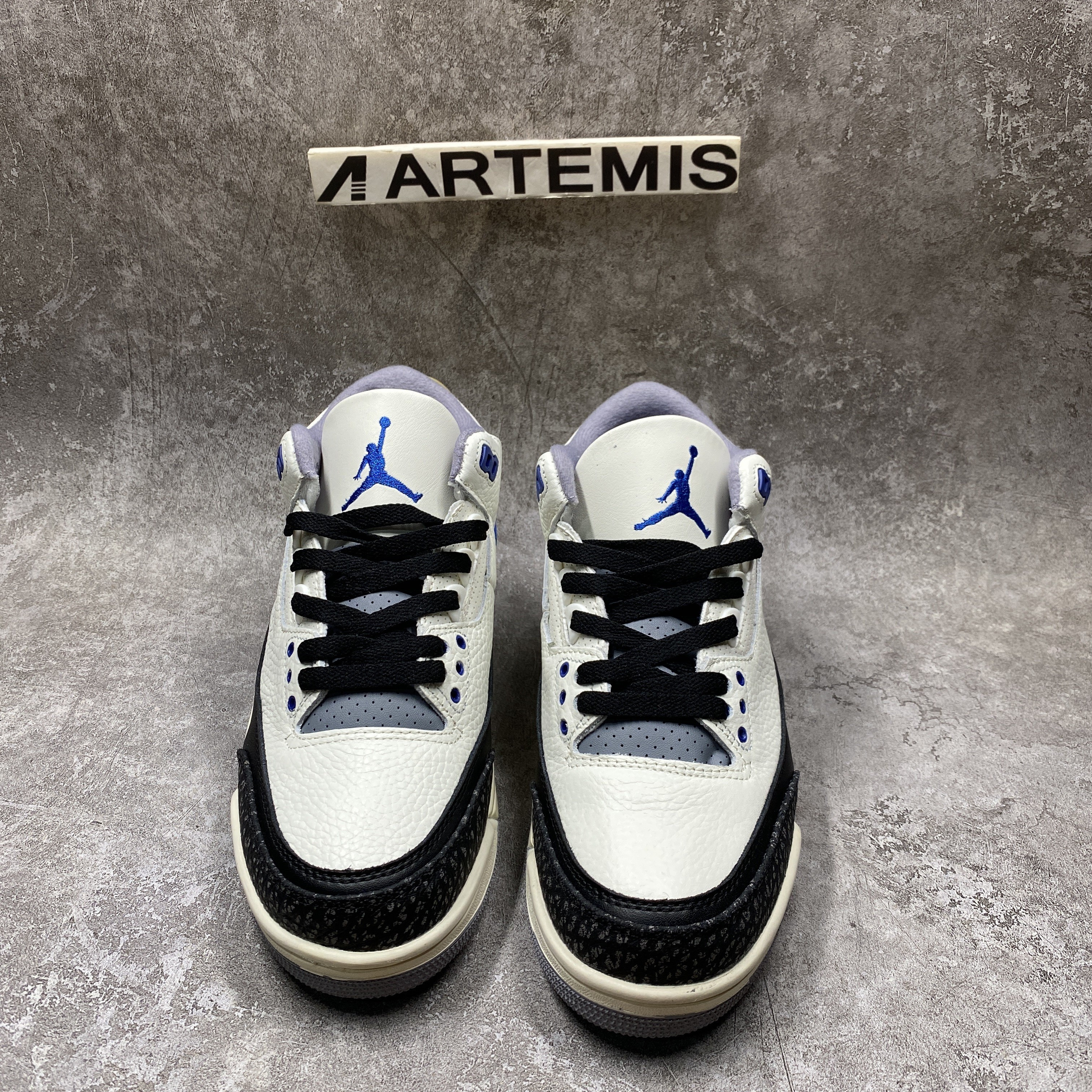 Air Jordan 3 Retro UNC White Black Blue Yellow