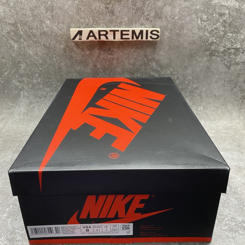 Air Jordan 1 Retro High Elephant Print White Cement