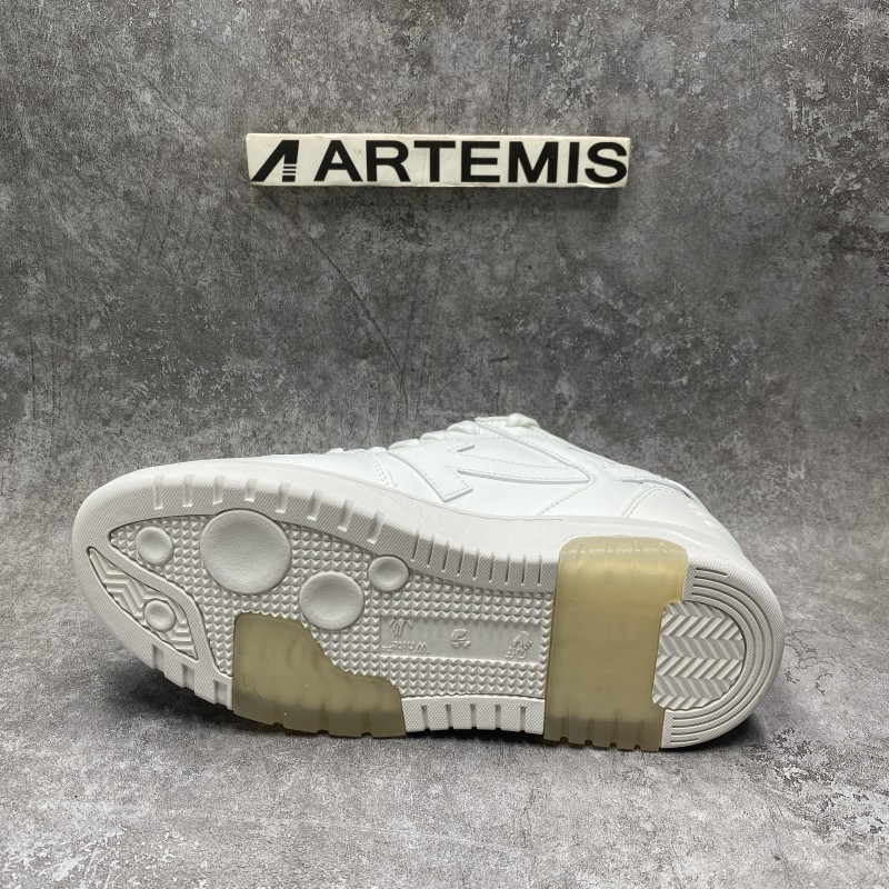 OFF-WHITE Out Of Office OOO Low Tops Triple White