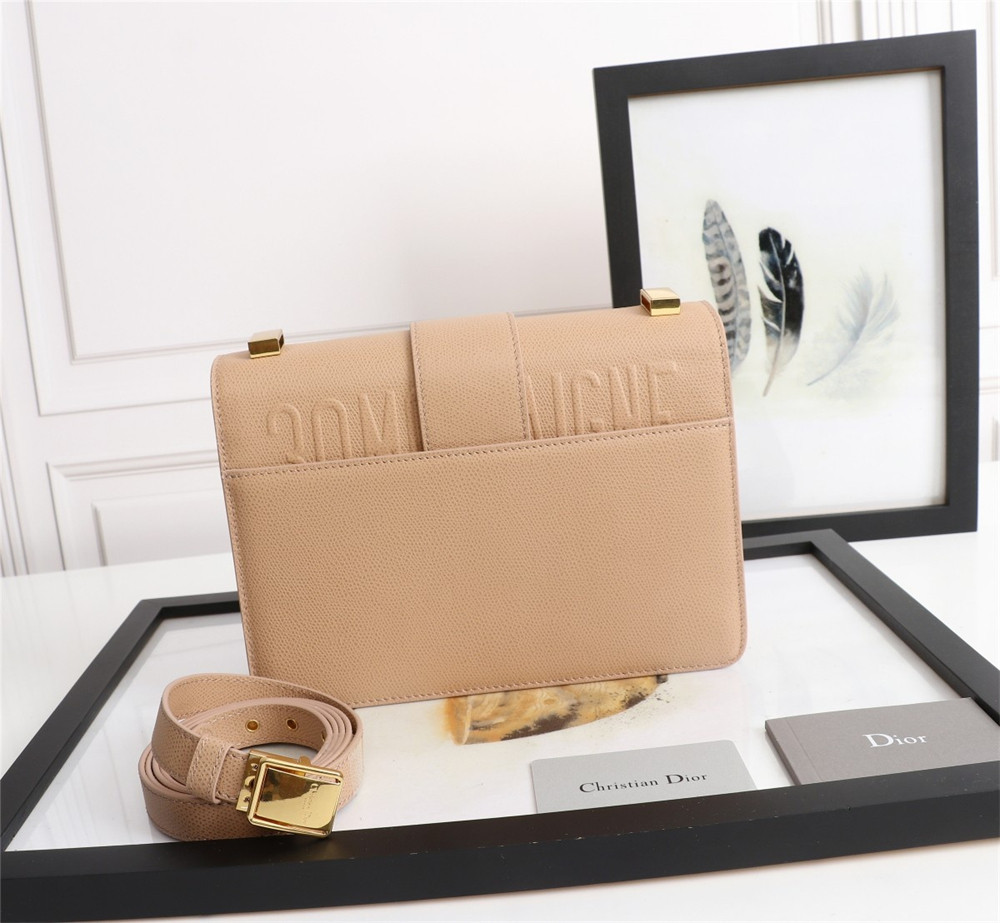 D*or 30 montaigne chain bag grained pink