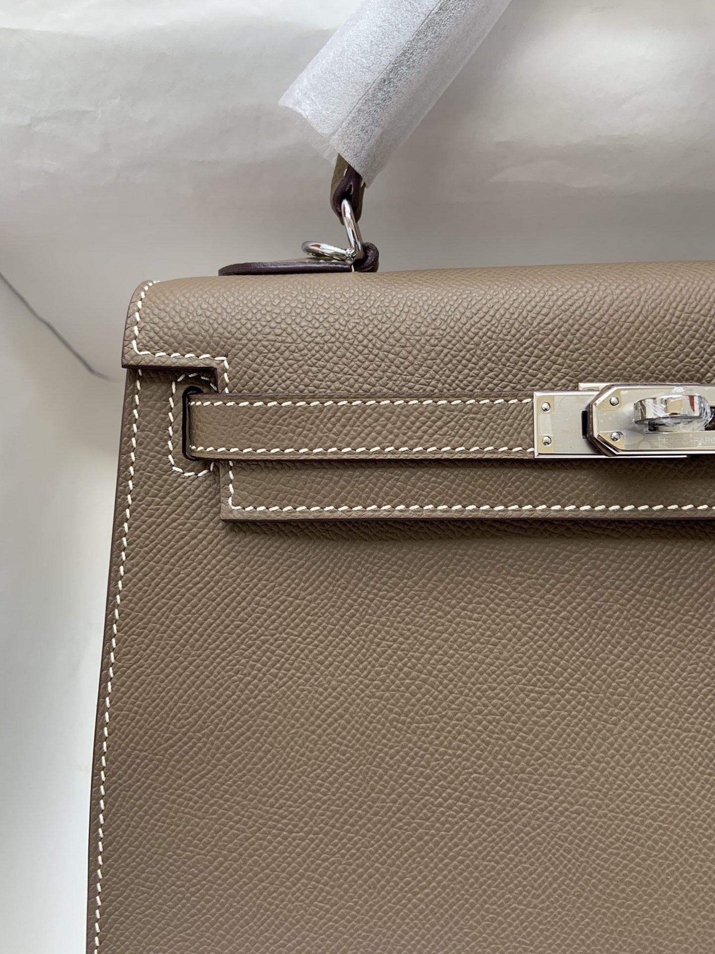 HERMÈS Kelly Silver-tone Hardware 25 28