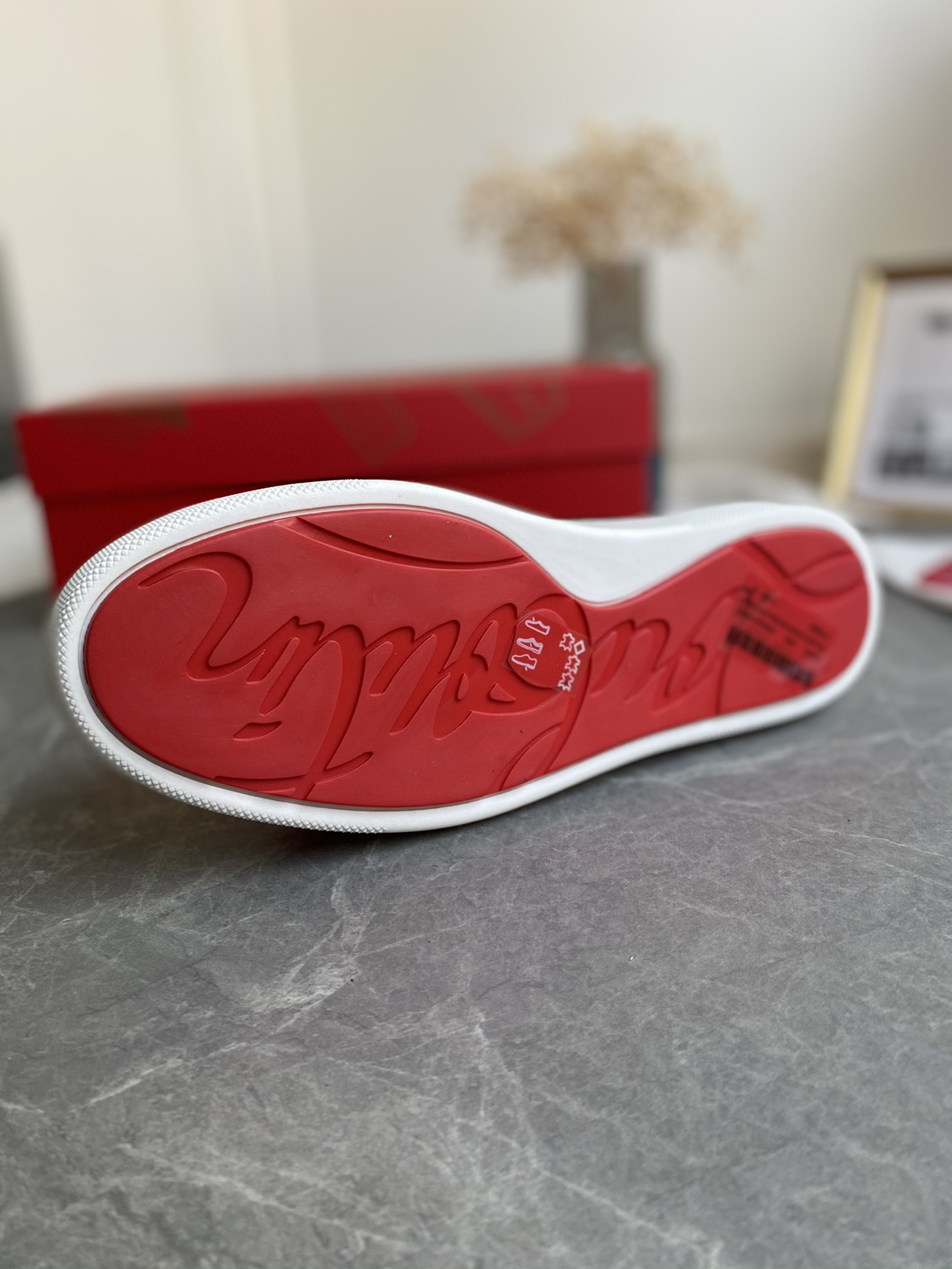 ua Ch**an louboutin thick-soled loafers