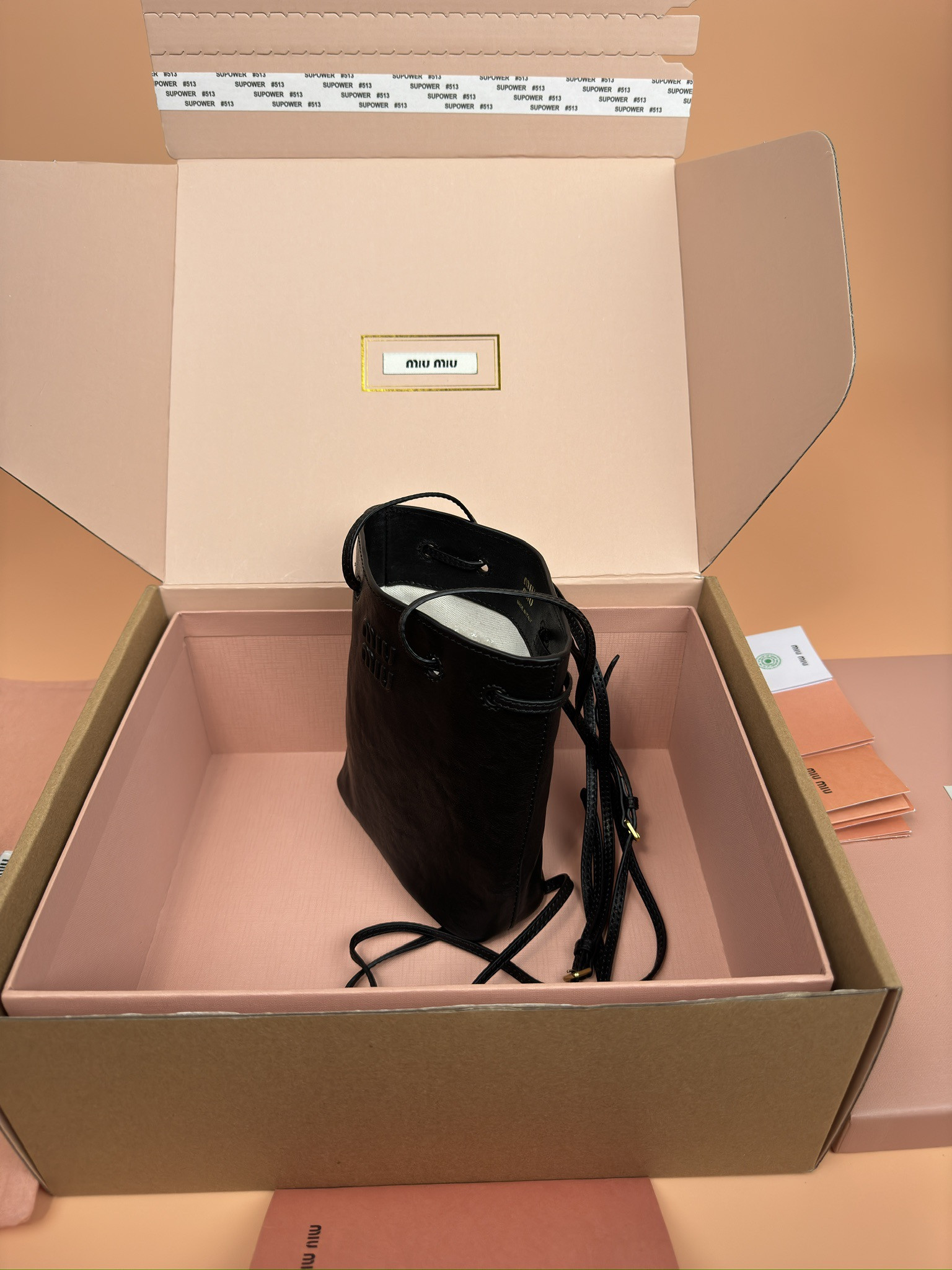 Miu Miu Nappa leather mini bag 17x14x6cm