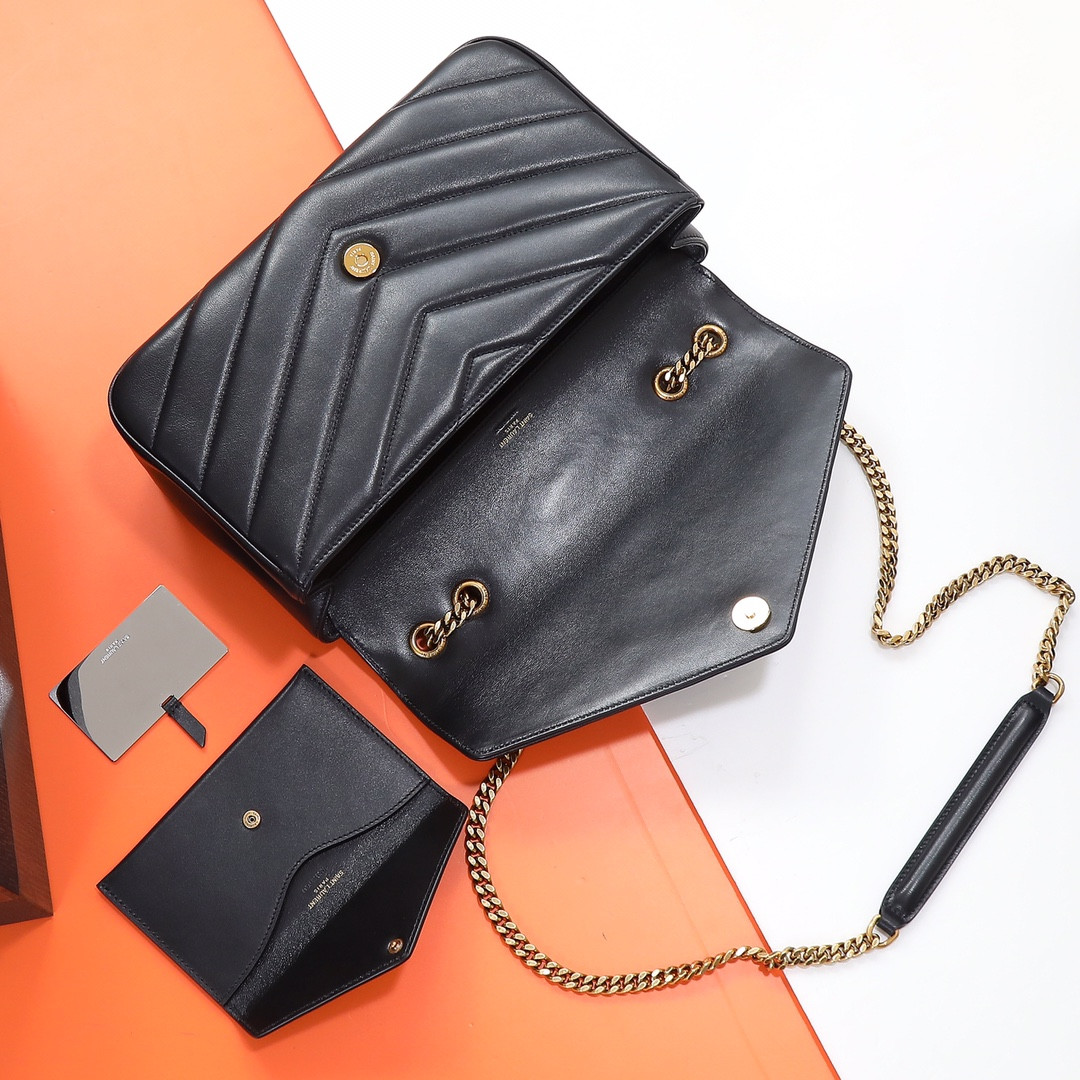 Y*L loulou medium in matelassÉ lambskin 29x17x8cm