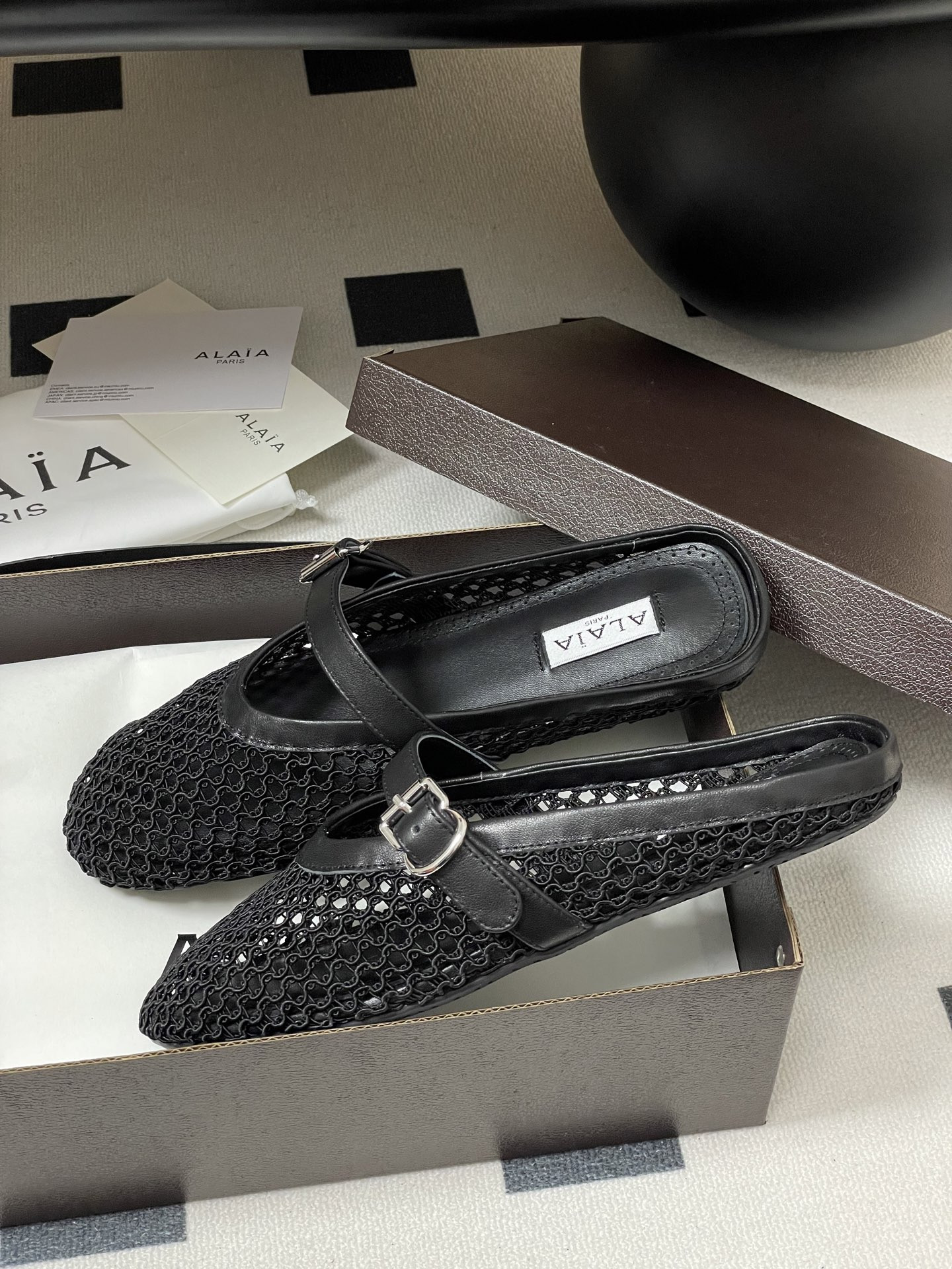 UA Alaia Flat Mules(Customized Size 7-10 days production time)